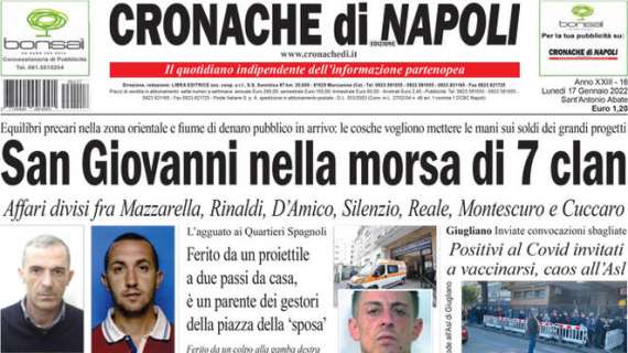 Cronache di Napoli: "Snodo Champions. Osimhen ha fame, ma parte dalla panchina"