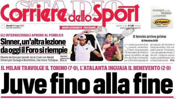 L'apertura del Corriere dello Sport: "Juve fino alla fine"