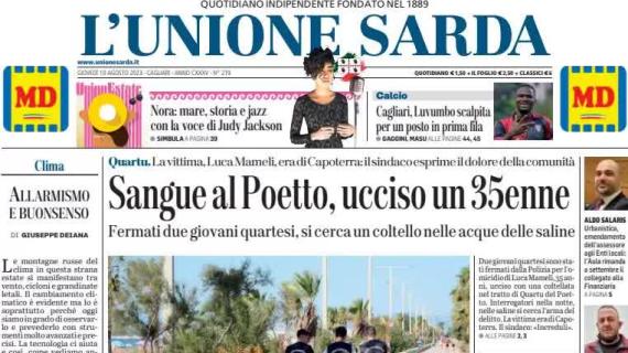 L'Unione Sarda apre sul Cagliari: "Luvumbo scalpita per un posto in prima fila"