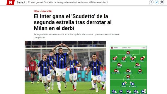 Inter campione nel derby, le aperture spagnole: "Ecco lo Scudetto sognato davanti al Milan"