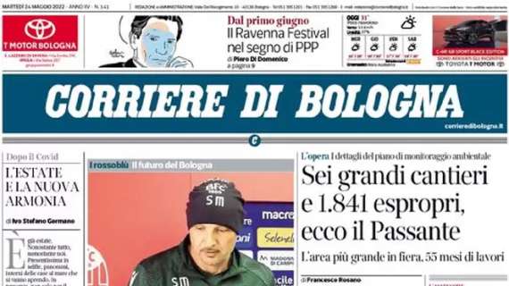L'apertura del Corriere di Bologna: "Sinisa, la notte della grande scelta"