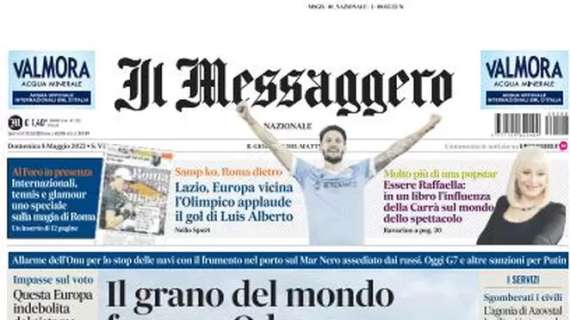 La Lazio supera la Samp, Il Messaggero: "Europa vicina, l'Olimpico applaude Luis Alberto"