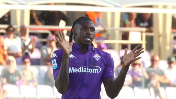 Kean riapre Fiorentina-Monza, zampata dell'ex Juventus da calcio d'angolo per l'1-2