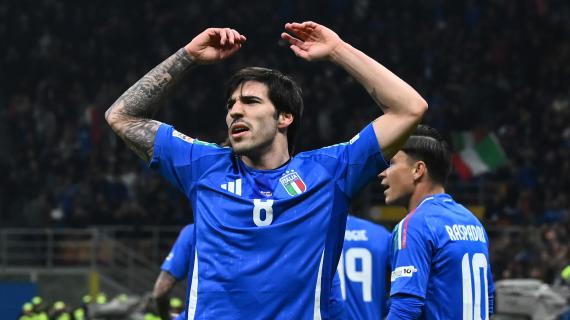 Alla Germania solo il palleggio. Fin qui meglio l'Italia: gol di Tonali, 1-0 all'intervallo