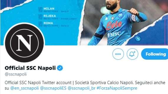 Addio Maradona, il Napoli cambia logo sui social: "N" bianca su sfondo nero