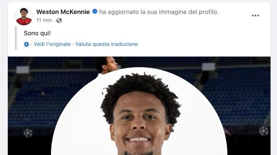 Juventus, McKennie con la maglia del Manchester United su Facebook. Colpa di un hacker