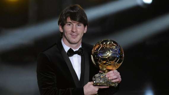 1° dicembre 2009, Lionel Messi vince il suo primo Pallone d'Oro