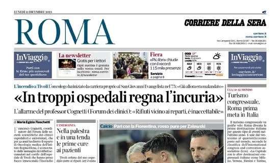 L'apertura del Corriere della Sera di Roma: "Lukaku-gol poi espulso, Dybala di nuovo ko"