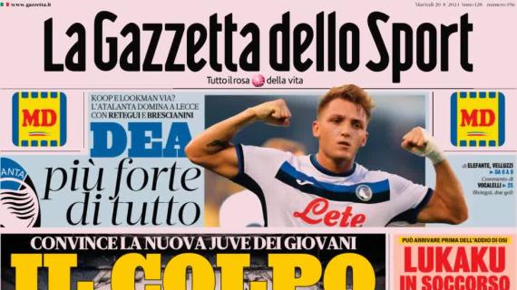 La Gazzetta dello Sport apre con il successo della Juventus: "Il colpo di Motta"