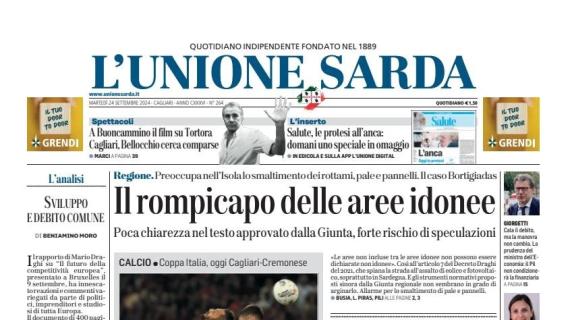 L'Unione Sarda apre sul Cagliari e sulle parole di Ranieri: "Mi auguro di non dover tornare"