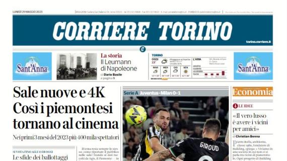 Il Corriere di Torino: "Bianconeri ko: decide Giroud: Di Maria esce tra i fischi"