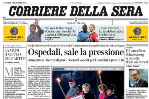 Corriere della Sera: "Serie A, lo scudetto si gioca in infermeria"