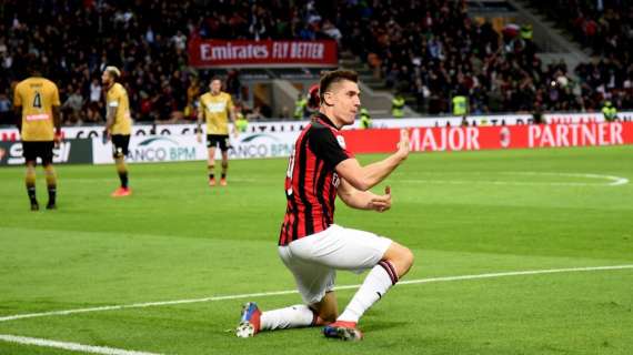 Piatek fa impazzire San Siro: Milan-Frosinone 1-0 al 57'