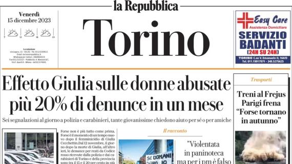 La Repubblica di Torino in prima pagina: "Chiesa e Vlahovic per tirare la Juve in vetta"