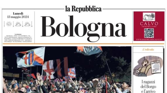 La Repubblica-Bologna: "Champions in banca, città in festa: i rossoblù nell'élite europea"