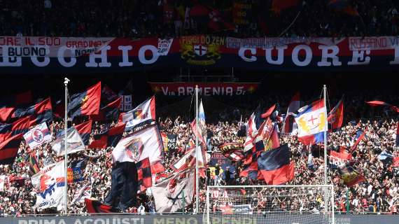 Genoa, quando l'amore va oltre la sconfitta: squadra applaudita alla fine dalla Gradinata Nord