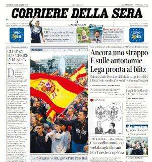 Corriere della Sera apre con Inter-Juve: "CR7 risponde al Ninja"
