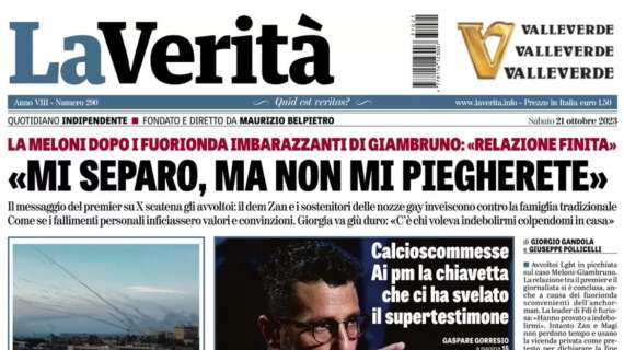 La Verità: "Calcioscommesse, ai pm la chiavetta che ci ha svelato il supertestimone"