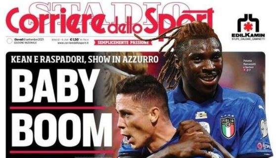 L'apertura del Corriere dello Sport sull'Italia: "Baby boom!"