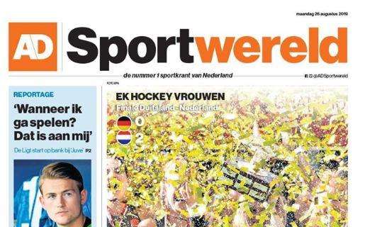 Sportwereld e le parole di De Ligt: "Quando giocherò? Dipende da me"
