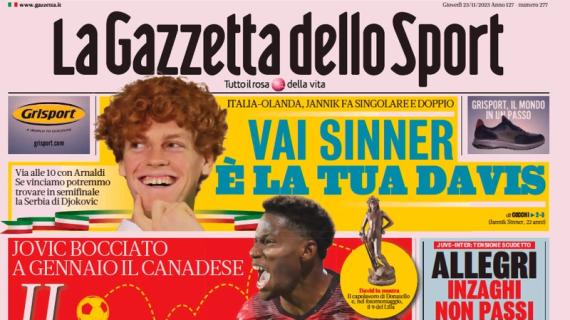 La prima pagina de La Gazzetta dello Sport titola così: "Il David di Milanello"