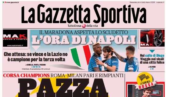 L'apertura De La Gazzetta Dello Sport Sulla Corsa Champions: "Pazza ...