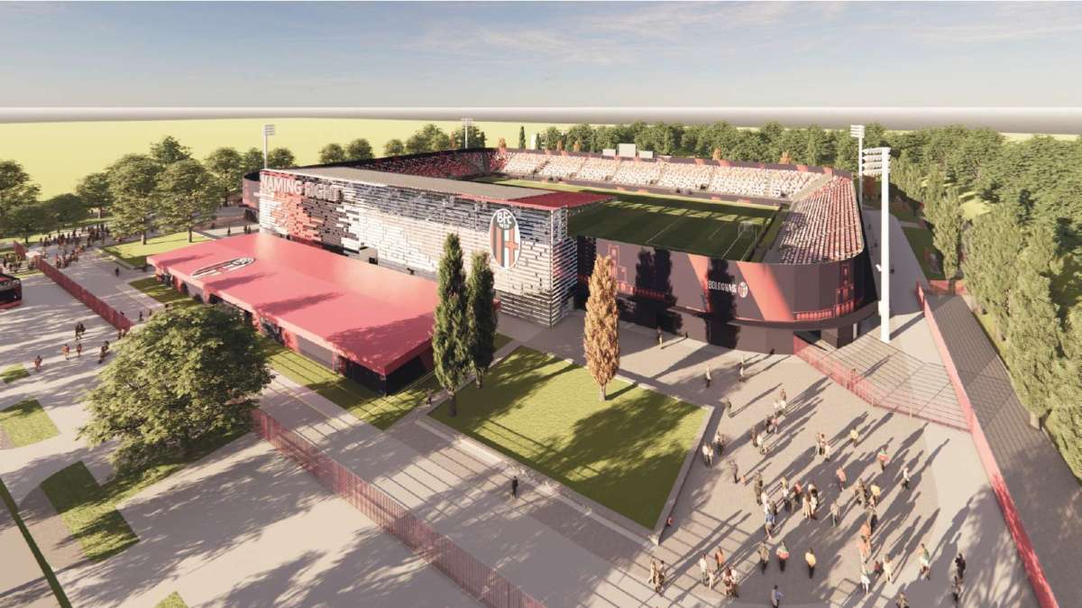 Bologna, lo stadio temporaneo del avrà 16mila posti: da utilizzare dal 2025 al 2027