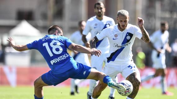 Il gol dell'ex sblocca Empoli-Inter: gran mancino di Dimarco, 0-1 al Castellani