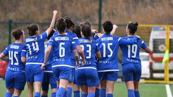 Serie A femminile, l'Empoli continua a stupire: 3-0 a Bari. Prima storica vittoria per San Marino