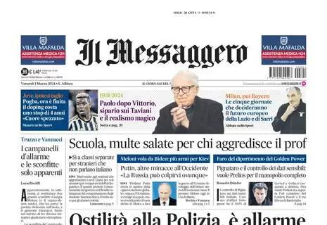 Il Messaggero: "Le cinque giornate che decideranno il futuro europeo della Lazio e di Sarri"