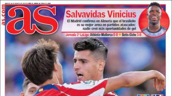 AS in prima pagine celebra Morata: "Il vero acquisto dell'Atletico Madrid"