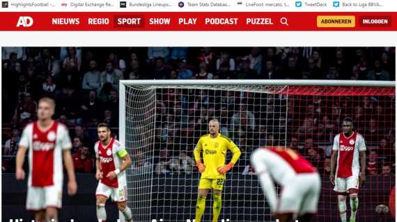 Ajax-Napoli vista dalla stampa olandese: "Storico crollo. Amsterdammers umiliati, spazzati via"