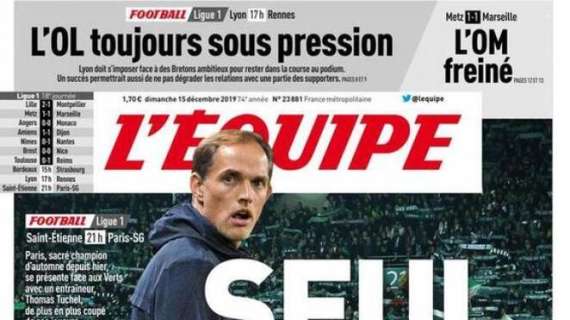 PSG, L'Equipe apre con Tuchel: "Solo nel calderone"