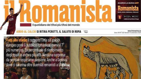 La prima pagina de Il Romanista apre così questa mattina: "Settimo cielo"