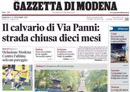 La Gazzetta di Modena titola: "Il Sassuolo affonda nel derby emiliano. Fa festa il Bologna"
