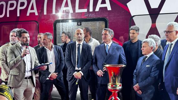 La Coppa Italia è arrivata a Termini: le foto dell'evento e le parole di De Siervo