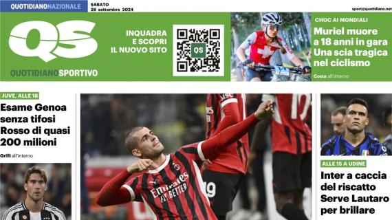 L'apertura del QS Sport: "Freccia Milan. Vola Fonseca"