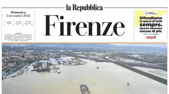 La Repubblica-Firenze: "Fiorentina, la Juve per il rilancio. Protesta ultras, Fiesole vuota"