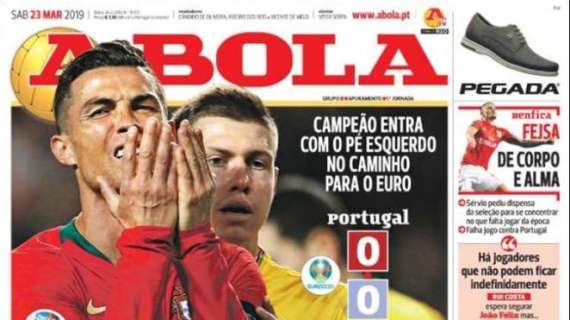 Portogallo, A Bola sceglie CR7 per la prima: "Faccia della disillusione"