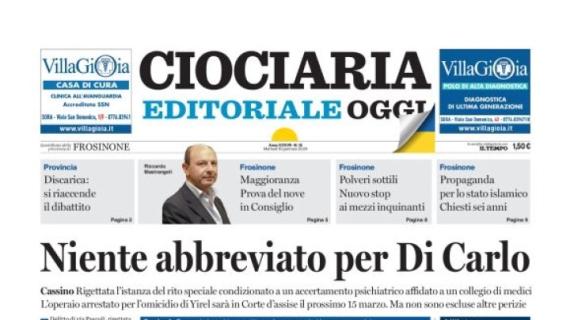 Ciociaria Oggi apre: "Frosinone, ko pesantissimo: l'Atalanta si impone per 5-0"