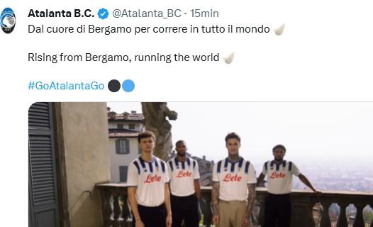 L'Atalanta presenta la nuova maglia da trasferta. La vestono Ederson e Scalvini, non Lookman
