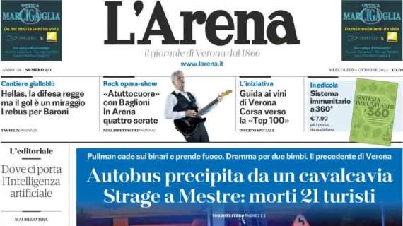 L'Arena apre sugli scaligeri: "Hellas, la difesa regge ma il gol è un miraggio"