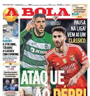 Le aperture portoghesi - Lo Sporting sfida il Benfica in coppa: "Attacco nel derby"