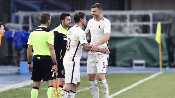 Roma ok in Europa. Corriere dello Sport: "Dzeko supera Totti ma la stagione è senza pace"