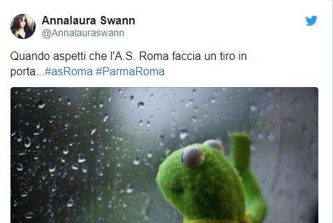 Guarda che tweet! Dopo Parma-Roma: "Aspettando il 1° tiro ospite"