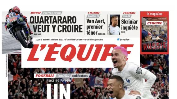 L'Equipe: "La Francia stravince con l'Olanda grazie anche al suo capitano fortunato"