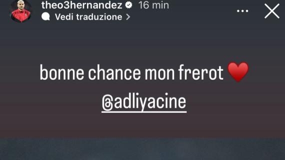 Adli sbarca alla Fiorentina, il saluto di Theo Hernandez: "Buona fortuna, fratello mio"