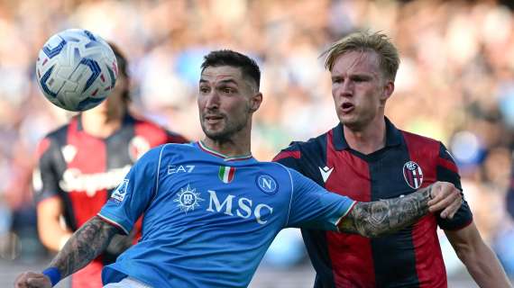 Napoli-Bologna 0-2: il tabellino della gara 