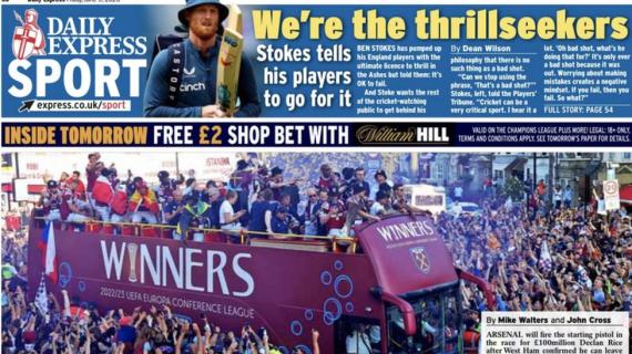 Le aperture inglesi - Rice, addio al West Ham dopo la Conference: 100 milioni dall'Arsenal