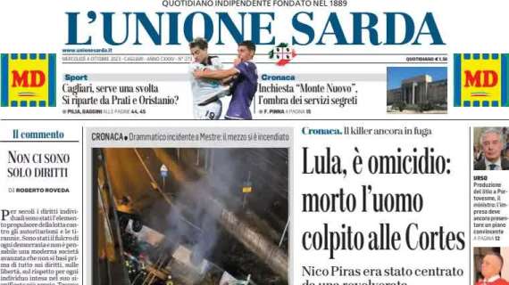 L'Unione Sarda sui rossoblu: "Cagliari, serve una svolta. Si riparte da Prati e Oristanio?"